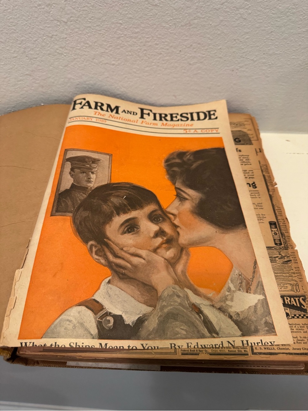 Antique Agricultural Post-WW1 XXL Book “Farm and Fireside 1919”